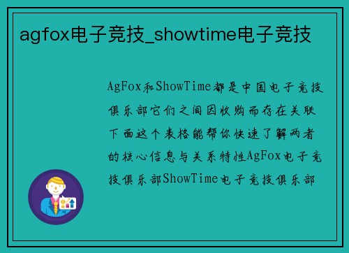 agfox电子竞技_showtime电子竞技